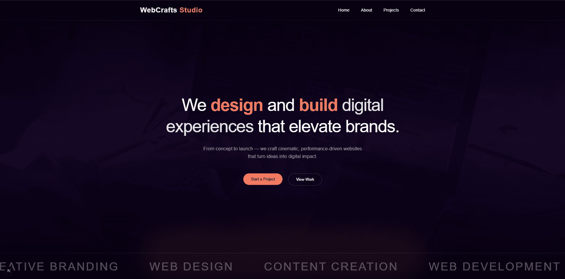 WebCrafts Studio — Agency Site